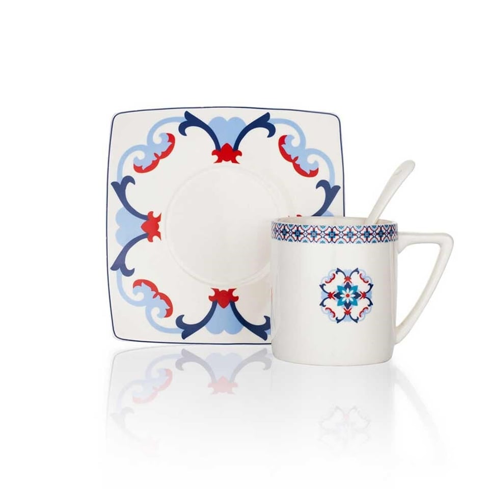 Schafer Day Kahvaltı Takımı-32 Parça-Mavi