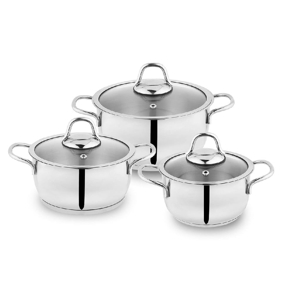 Schafer Eva Çelik Tencere Seti-6 Prç.- Inox