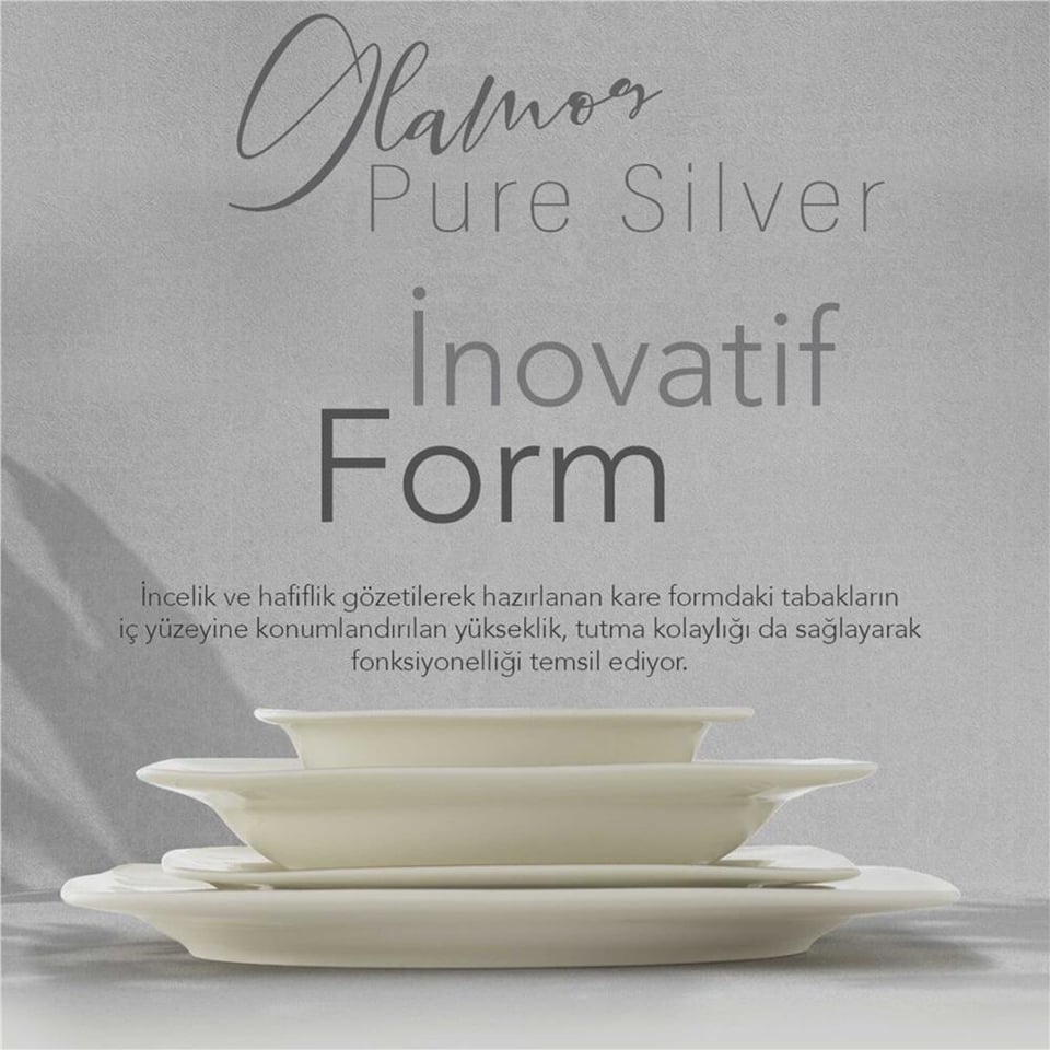 Schafer Glamor Pure Yemek Takım-60 Parça-Platin