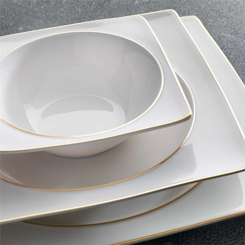 Schafer Glamor Pure Yemek Takımı-60 Parça-Gold