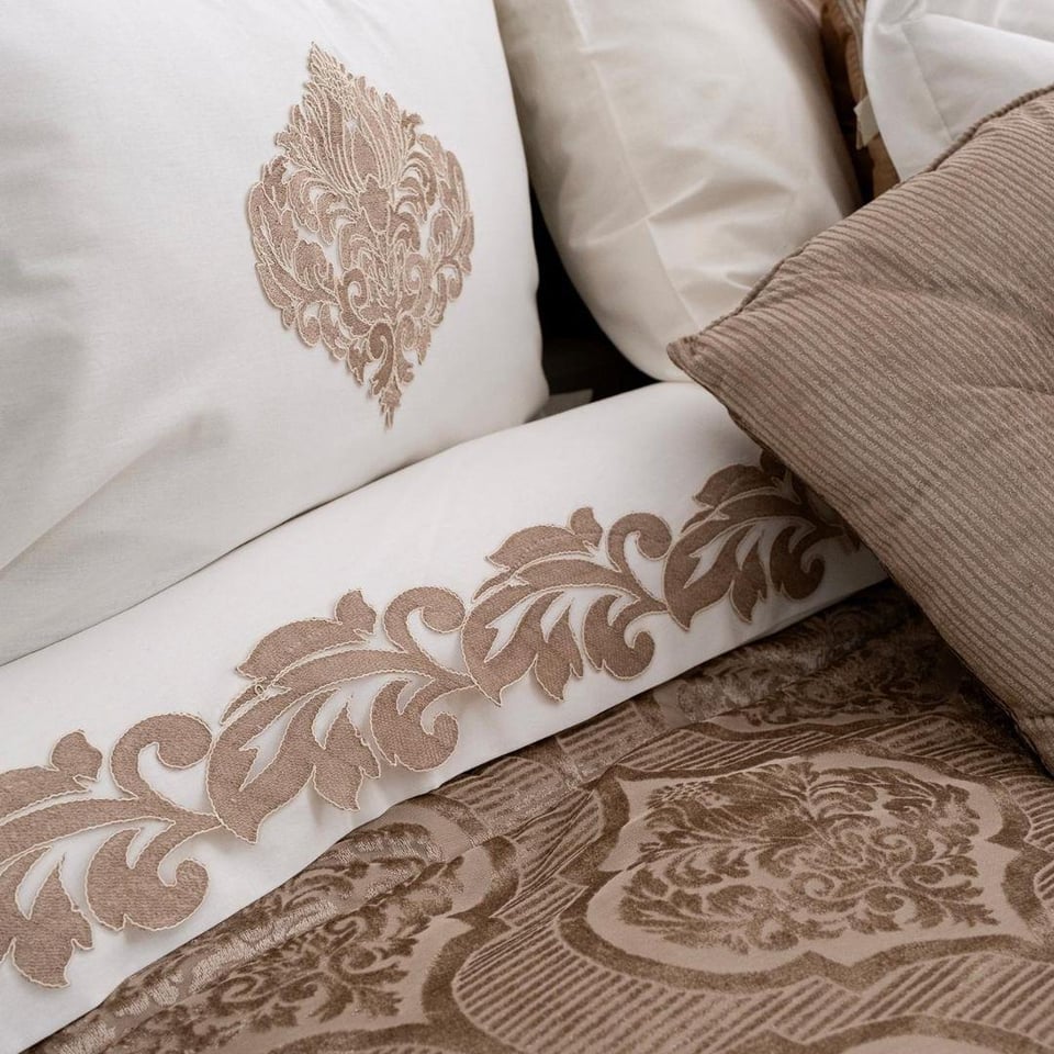 Evlilik Seti Schafer Tekstil Schafer Home Anna 11 Parça Çeyiz Seti Cappuccino Çift Kişilik