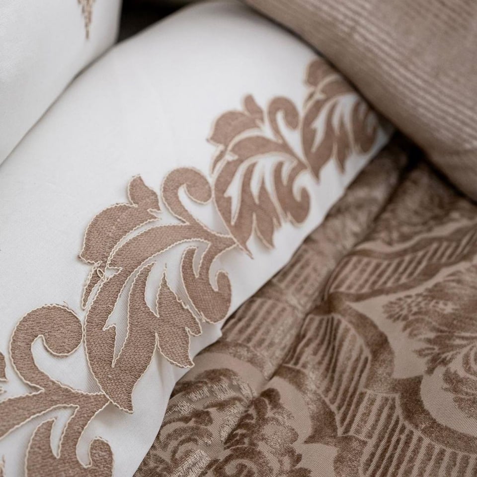 Evlilik Seti Schafer Tekstil Schafer Home Anna 11 Parça Çeyiz Seti Cappuccino Çift Kişilik