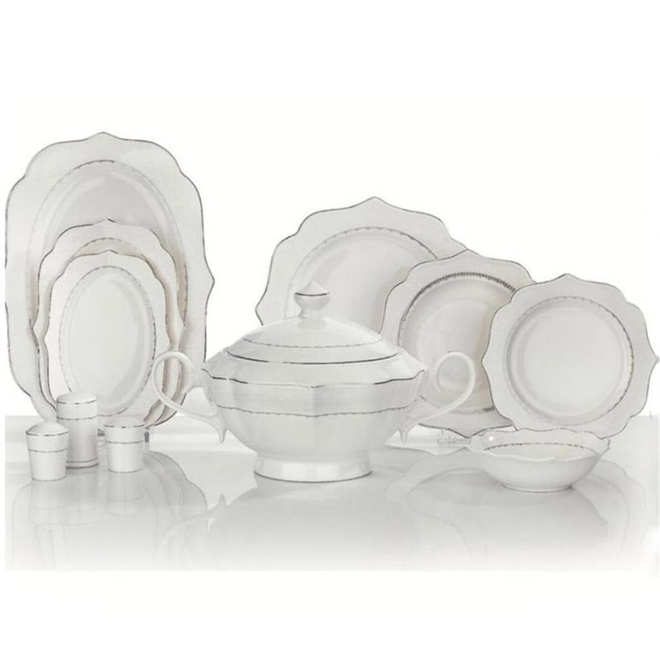 Schafer Laura 60 Parça Platin Yemek Takımı