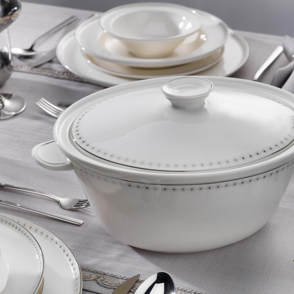 Yemek Takımları Schafer züccaciye Schafer Queen Classy Bone Yemek Takımı-60 Prç.-Gum