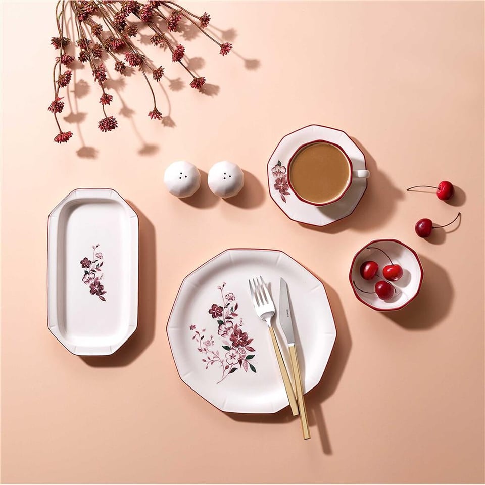 Schafer Swanky Kahvaltı Takımı-32 Parça-Kırmızı01