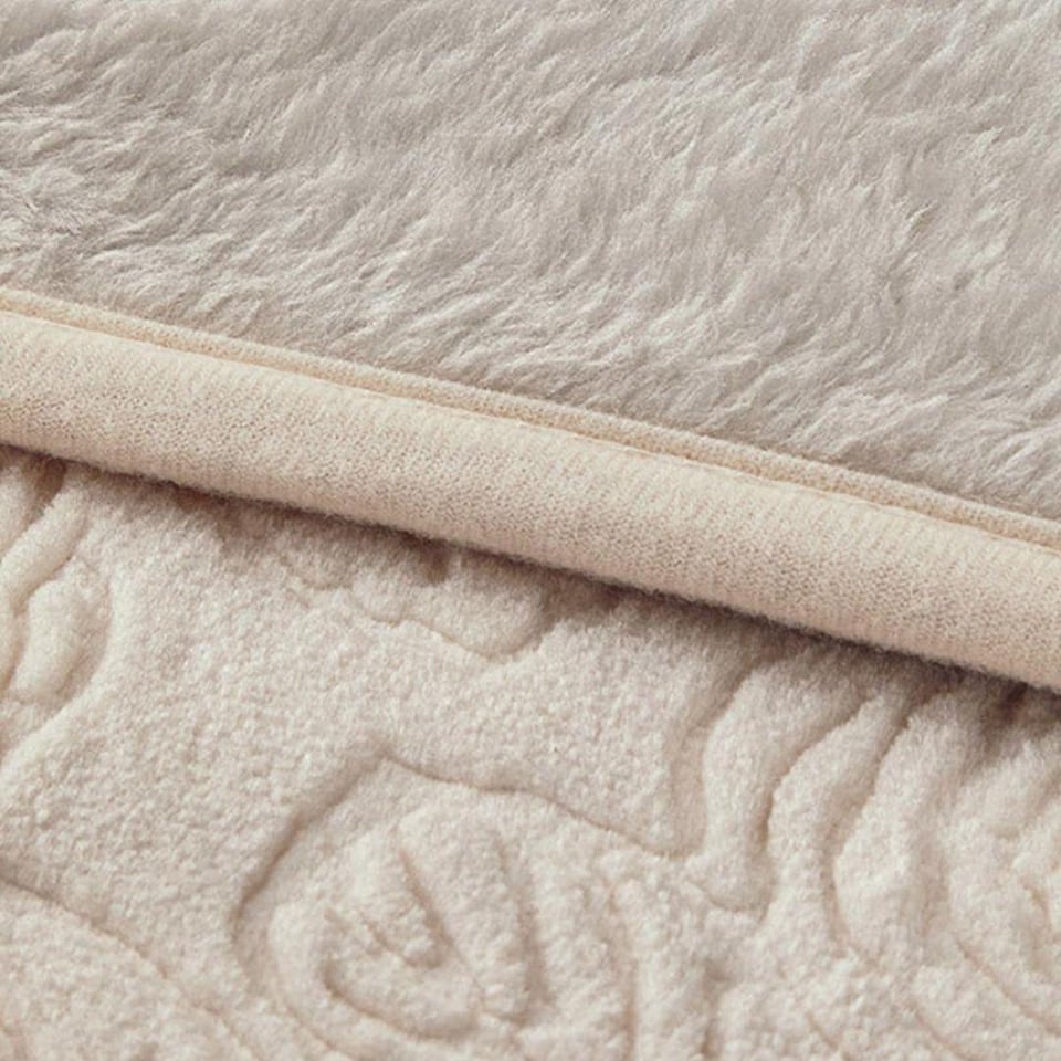 Çift Kişilik Battaniye English Home Shabby Rose Battaniye 200x220 Krem | Yiğit AVM