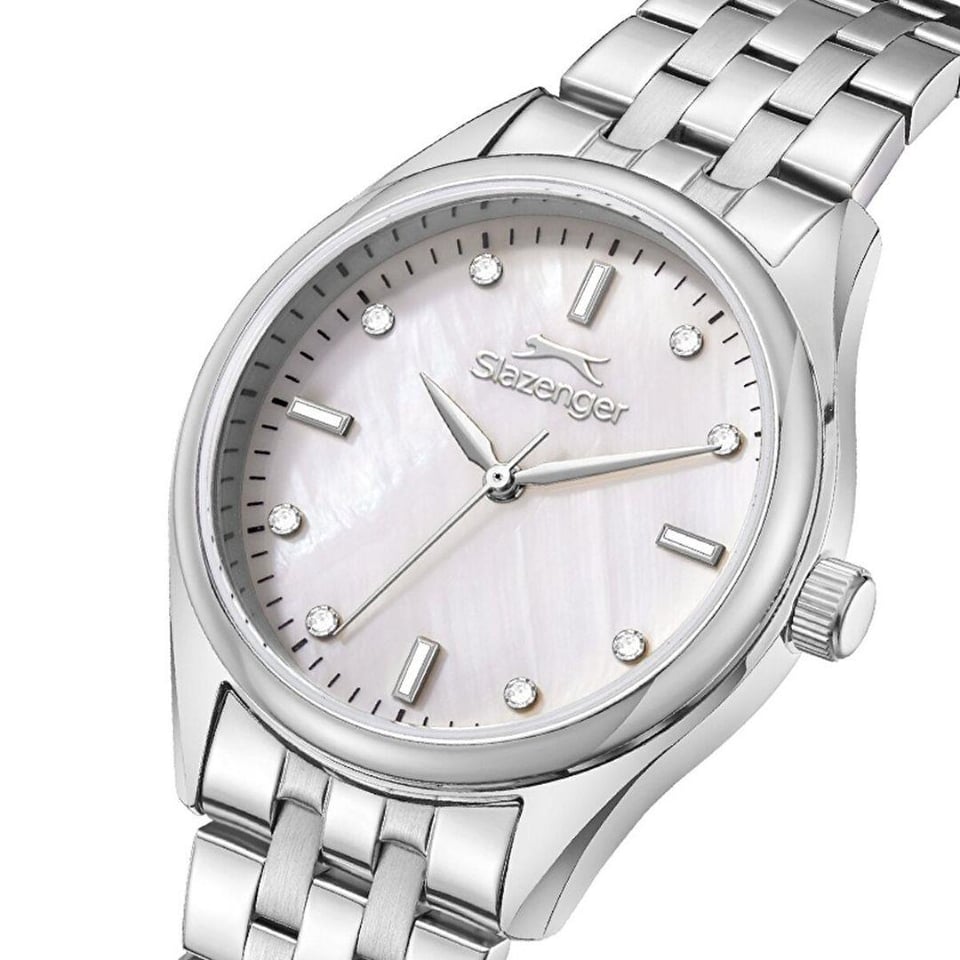 Kadın Saat Slazenger Slazenger SL.09.2528.3.01 Erkek Kol Saati – Metal Gümüş