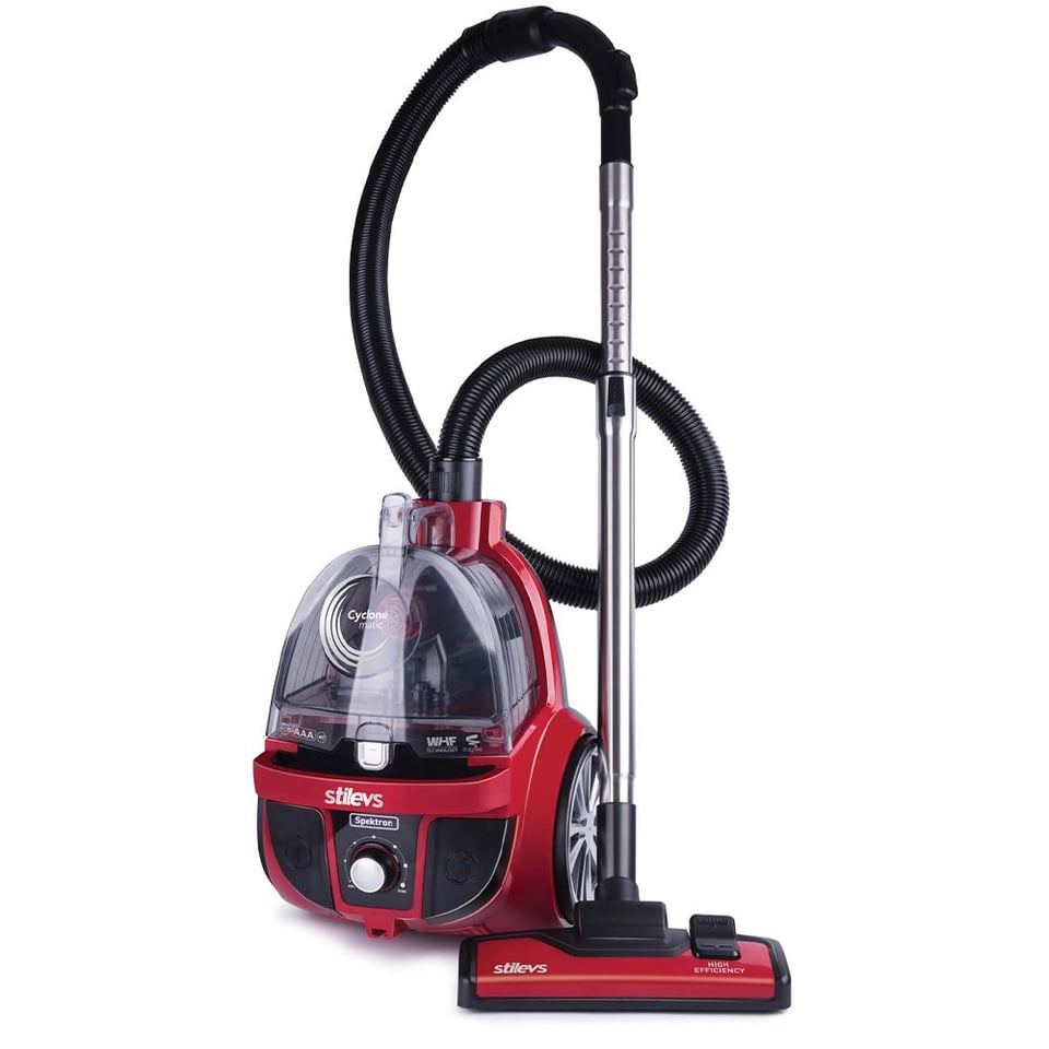 Stilevs SET12300 Spektron Torbasız Elektrikli Süpürge - Kırmızı&Siyah