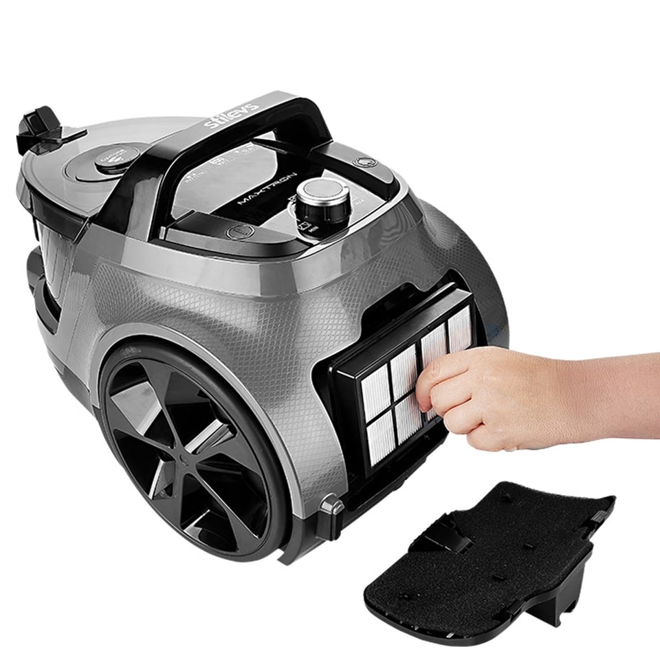 Stilevs SET12341 Maxtron Torbasız Elektrikli Süpürge -Gri