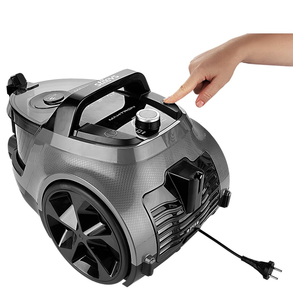 Stilevs SET12341 Maxtron Torbasız Elektrikli Süpürge -Gri