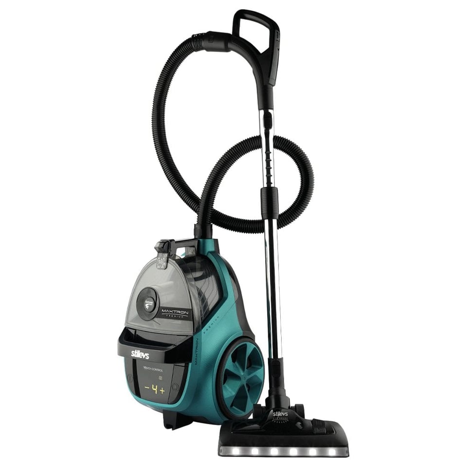 Stilevs SET12350 Maxtron Premıum Torbasız Elektrikli Süpürge Dijital Siyah-Sedefli Mavi