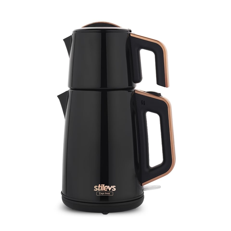 Stilevs SIH30621 Çays Inox Çelik Çay Makinesi Inox - Siyah