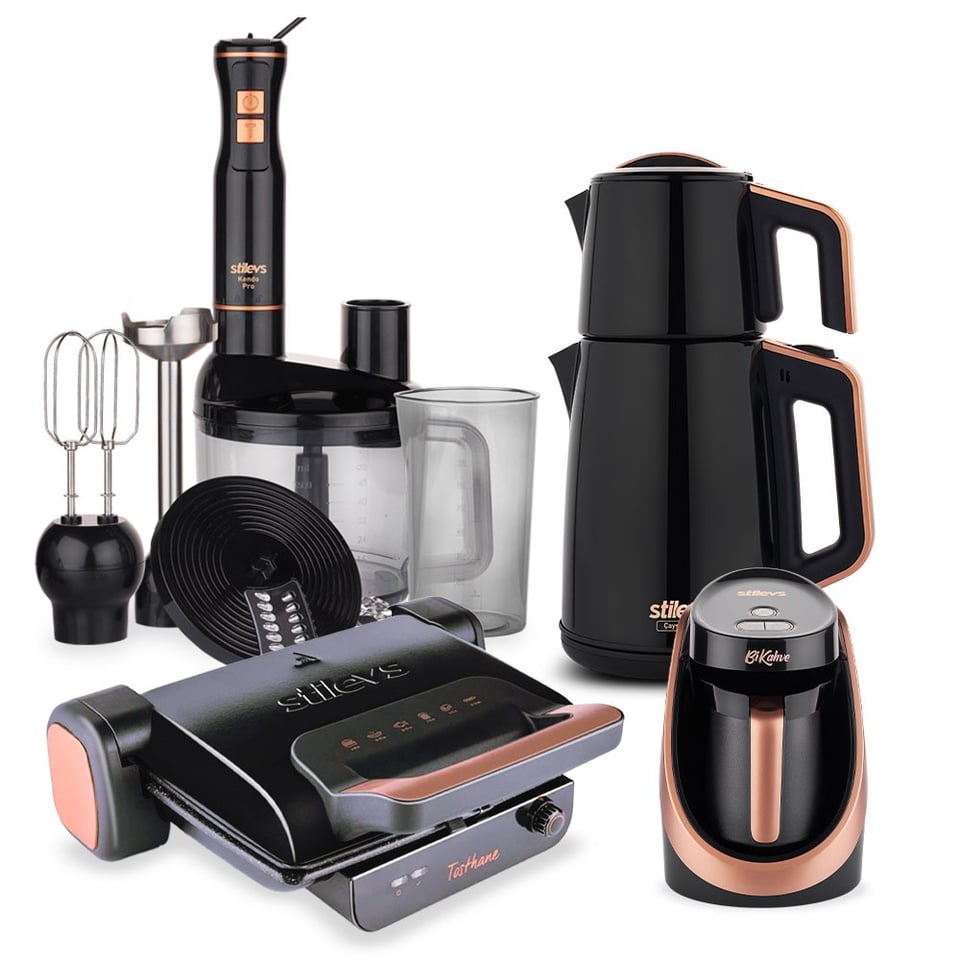 Stilevs STM80070 Black Quartz Serisi 4 Lü Paket - Siyah