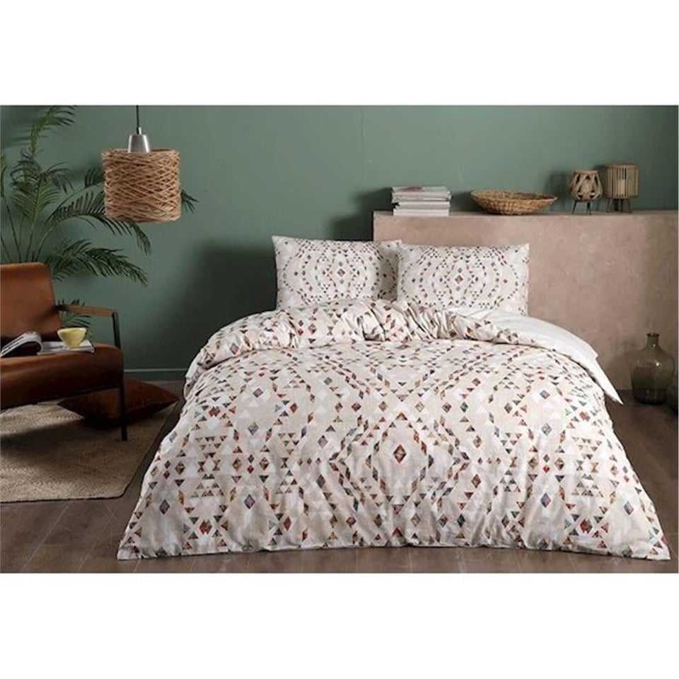 Taç Ranforce Joan Nevresim Takımı Çift Kişilik Bej