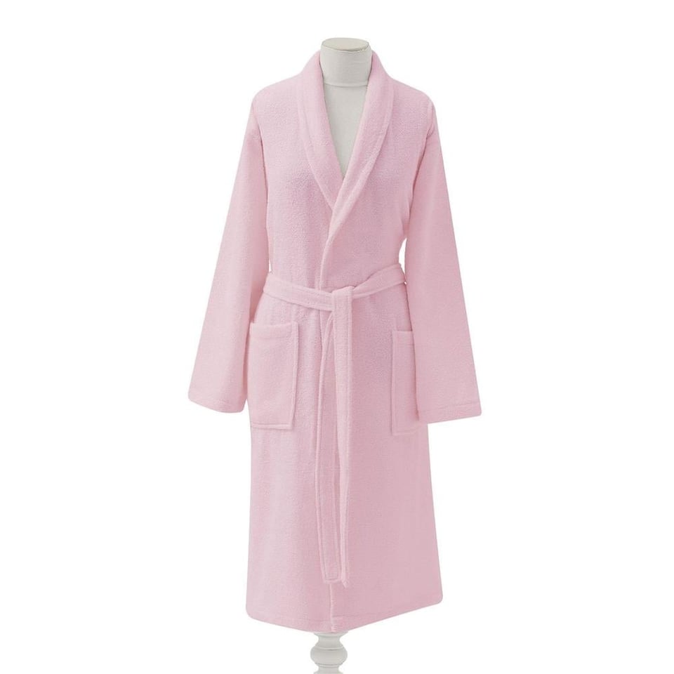 Taç Şalyaka Kadın Bornoz Pembe S/M