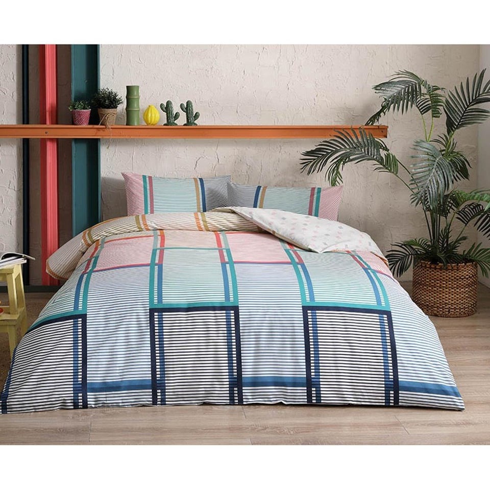 Taç Santana Ranforce Tek Kişilik Nevresim Takımı Kırmızı