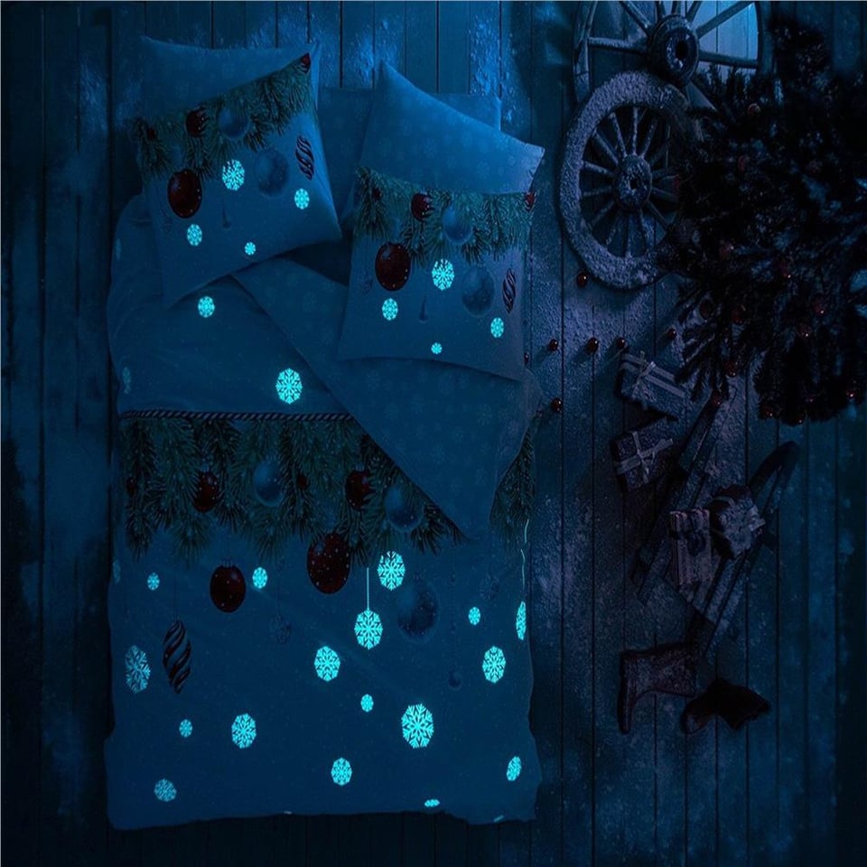 Taç Snowflake Ranforce Çift Kişilik Nevresim Takımı