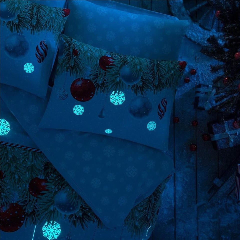 Taç Snowflake Ranforce Çift Kişilik Nevresim Takımı