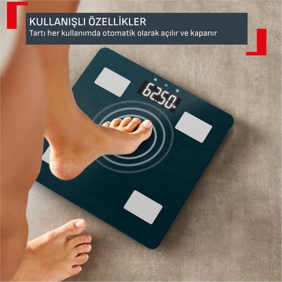 Baskül Tefal Tefal Body Up 3 BM2600V0 Akıllı Vücut Analiz Baskülü Yeşil