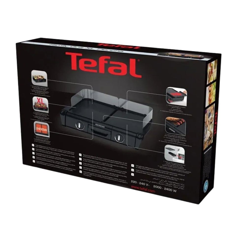 Elektrikli Barbekü / Izgara Tefal Tefal Family Grill İç ve Dış Mekan Izgarası 2400W Siyah (2100133595)