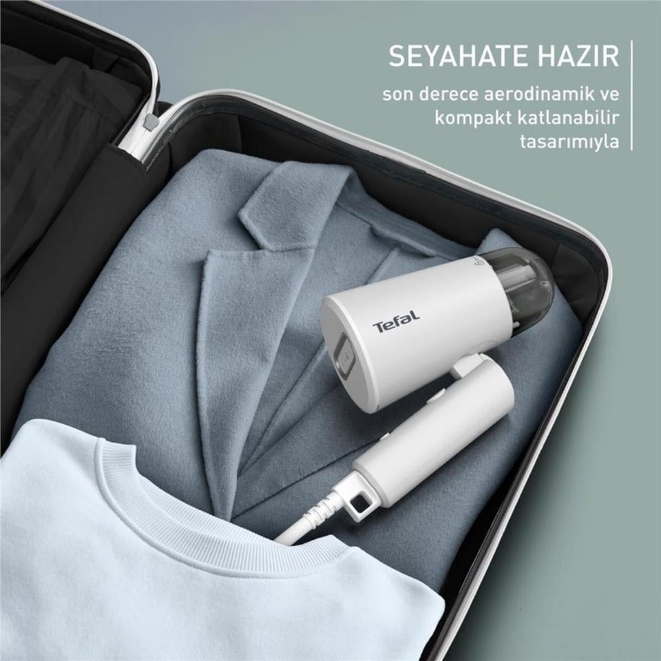 Ütü & Ütü Masası Tefal Tefal Origin Travel DT1020 Katlanabilir Buharlı Düzleştirici Seyahat Ütüsü
