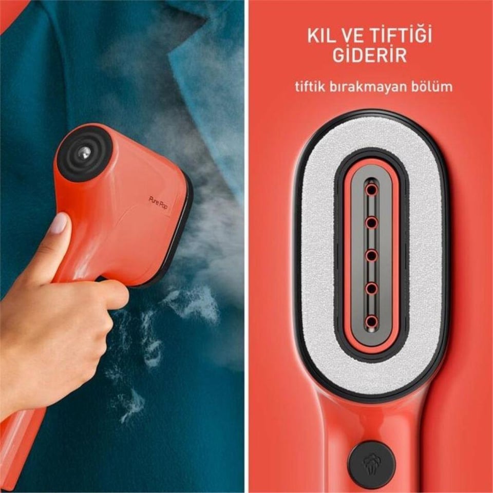Bekleyen Urun Katalogu Tefal @Tefal Pure Pop Red DT2022 Buharlı Düzleştirici Ütü 1300 W (1830008851)