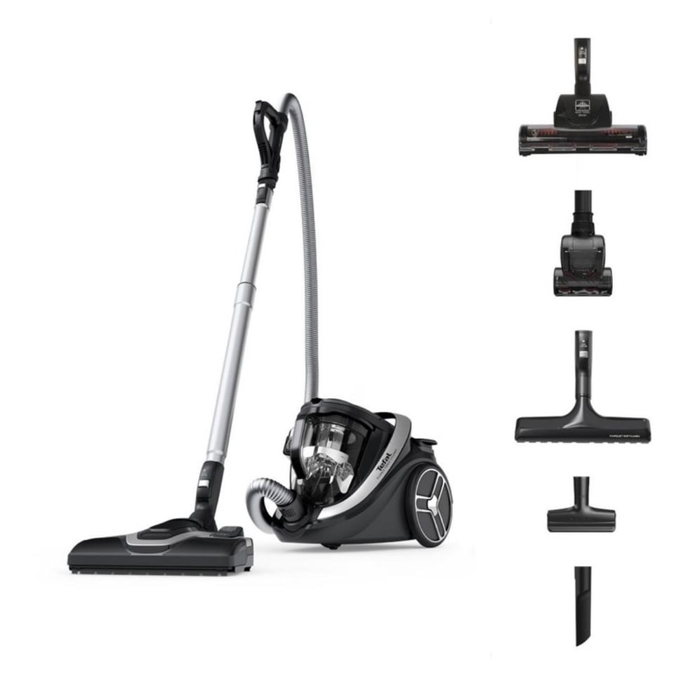 Bekleyen Urun Katalogu Tefal @Tefal TW7976EA Silence Force Cyclonic Effitech Animal Siyah&Gri Toz Torbasız Süpürge (2211401460)