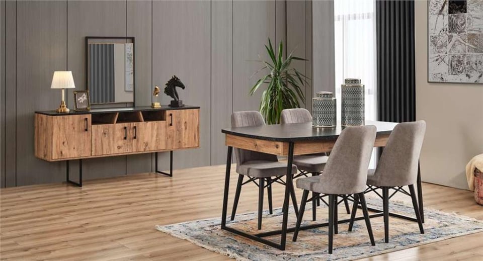 Venüs Ünitesiz Yemek Odası Takımı 6 Sandalyeli