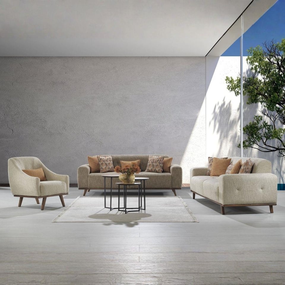 Koltuk Takımı Vize Mobilya Vista Leona Koltuk Takımı 3+3+1