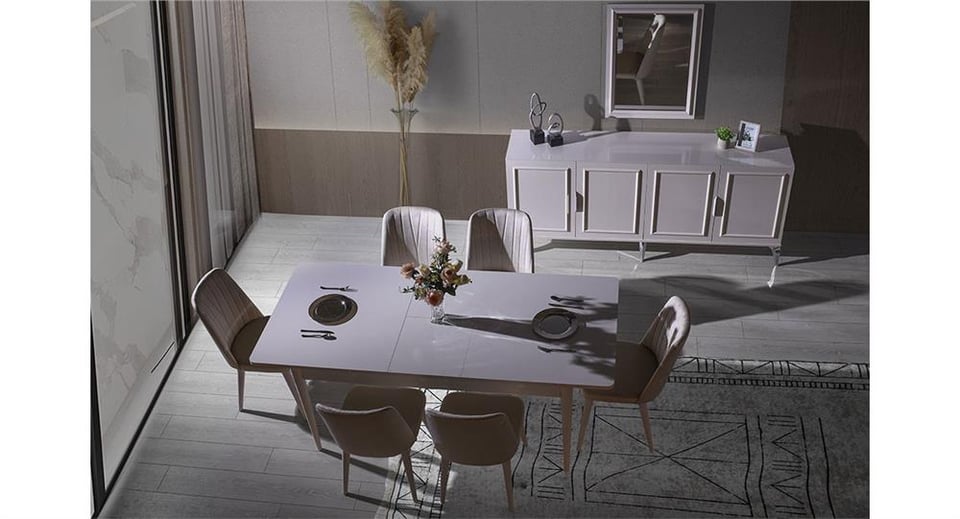 Viyana Ünitesiz Yemek Odası 6 Sandalyeli