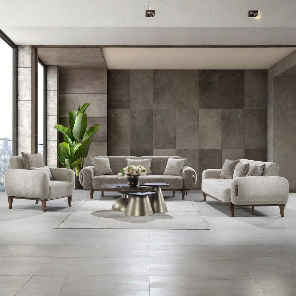 Koltuk Takımı Vize Mobilya Yağmur Koltuk Takımı 3+3+1