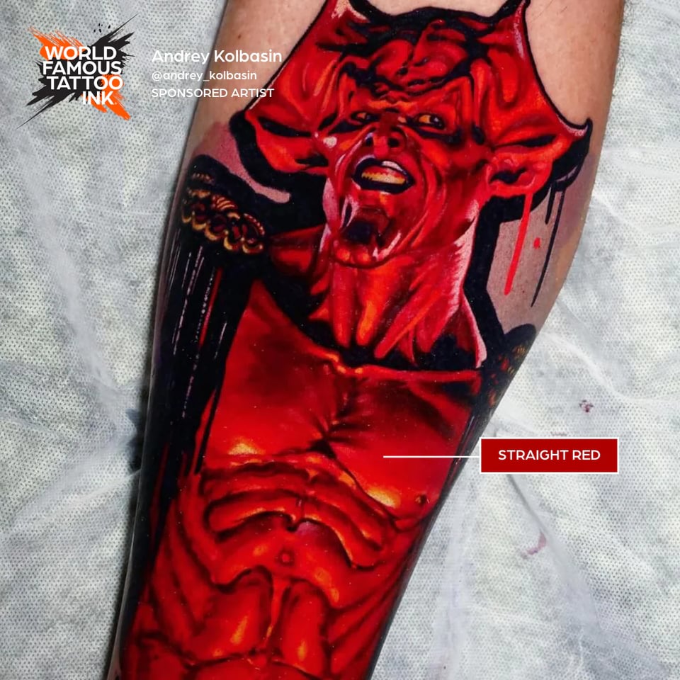 Straight Red - World Famous Ink Dövme Boyası - 4oz/120ml