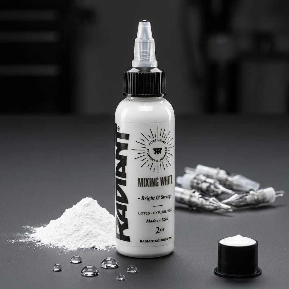 Radiant Colors Mixing White Beyaz Dövme Boyası 2oz - 60ml