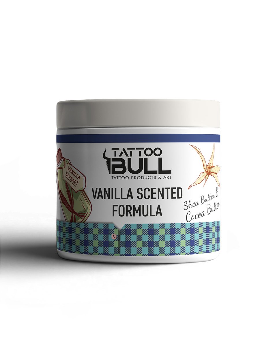 TattooBull Vanilya Formula Profesyonel Dövme Glide & Bakım Kremi – 250 ml