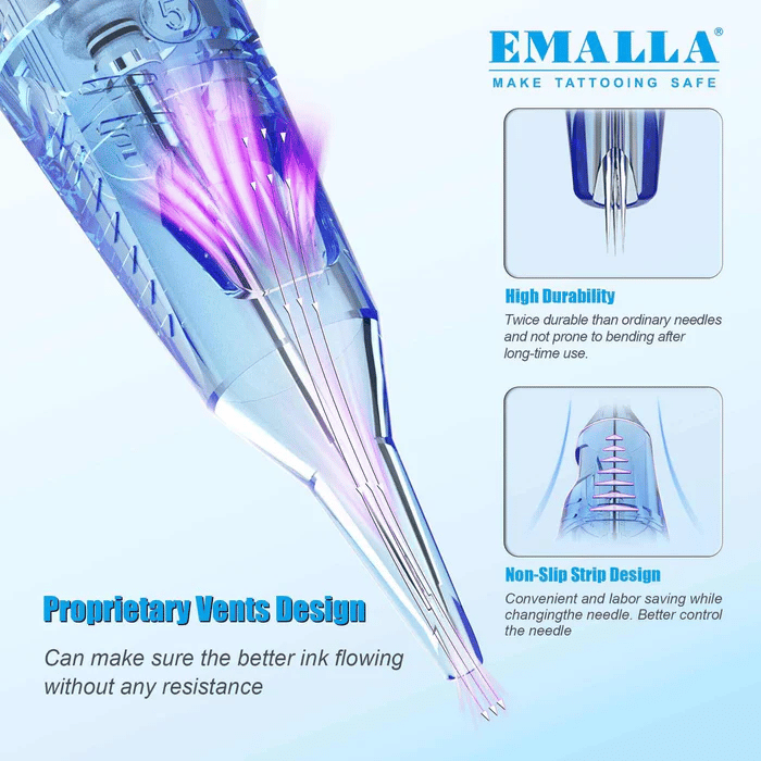 Emalla Eliot Pro 1013CML Kartuş Dövme İğnesi 20 Adet - EN2