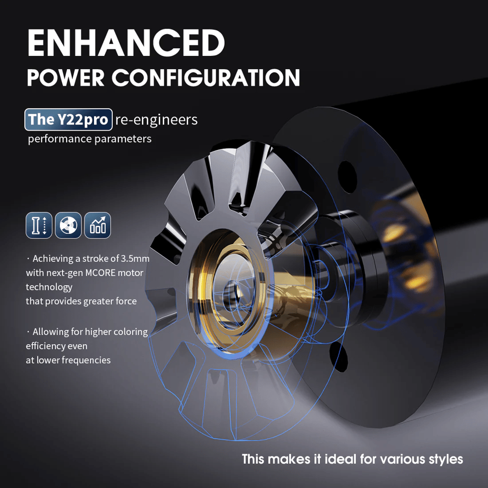 Mast Tour Y22 Pro Kablosuz Kalıcı Makyaj ve Dövme Makinesi - Beyaz