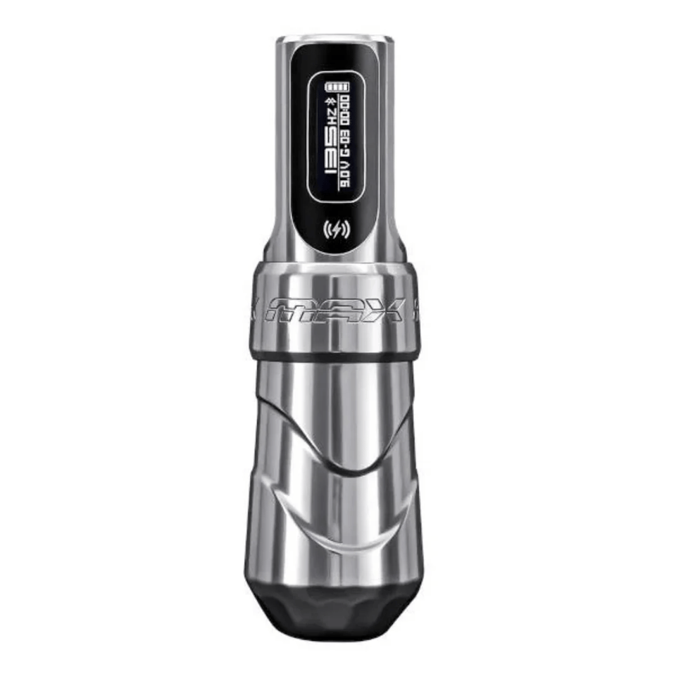 FK Irons Flux Max Blade 4.0mm Stroke Tek Bataryalı Kablosuz Dövme Makinesi - Gümüş