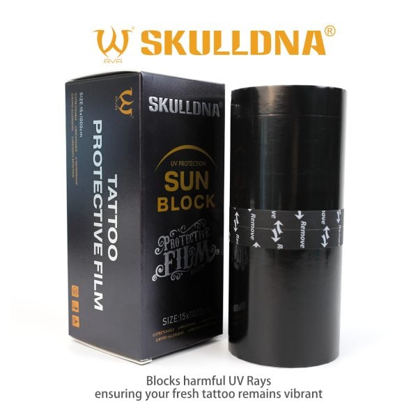 SKULLDNA Sun Block Koruyucu Streç Film 15*1000cm - Siyah