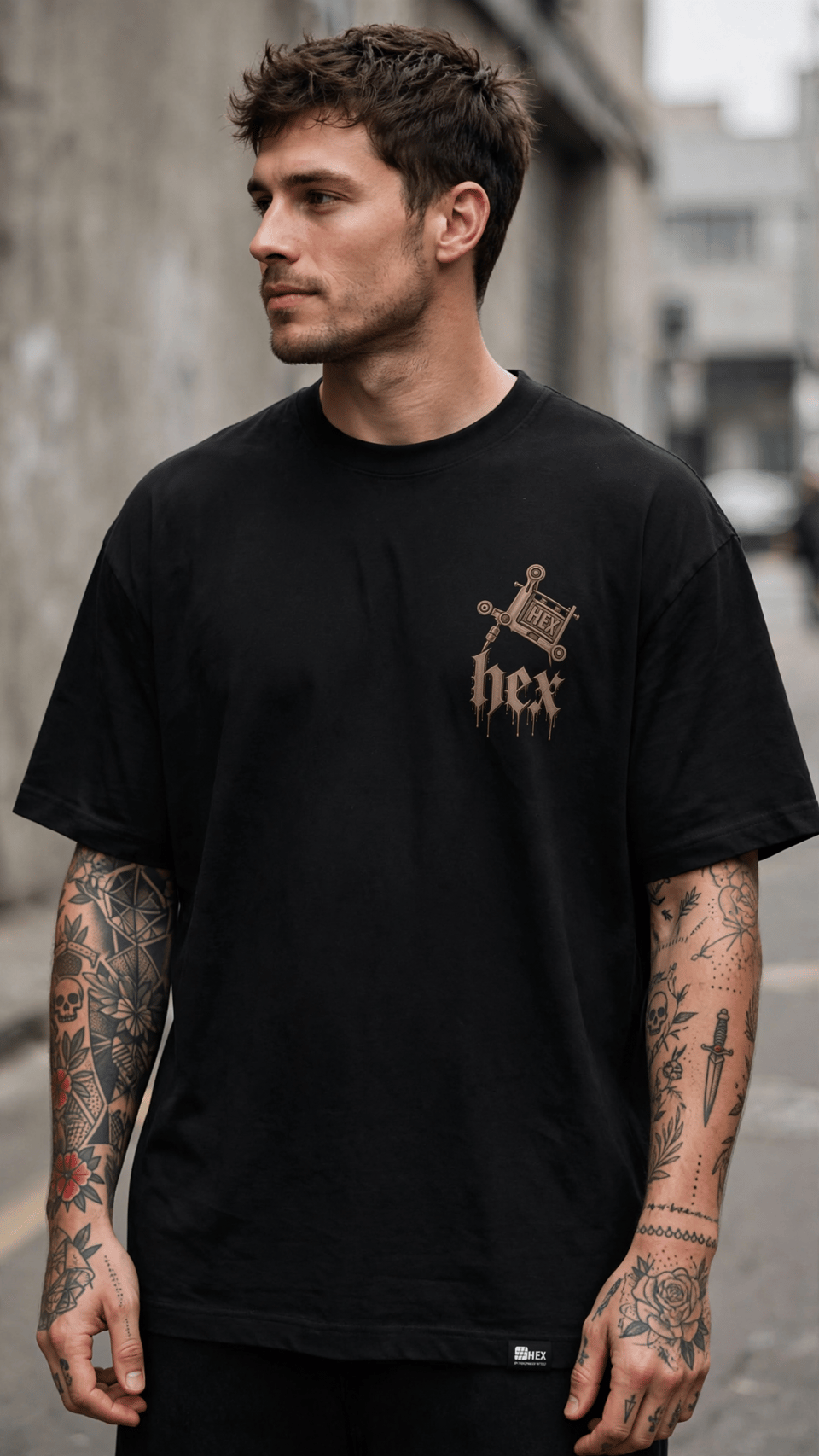 HEX Ink Royal Ty T-Shirt 2X-Large