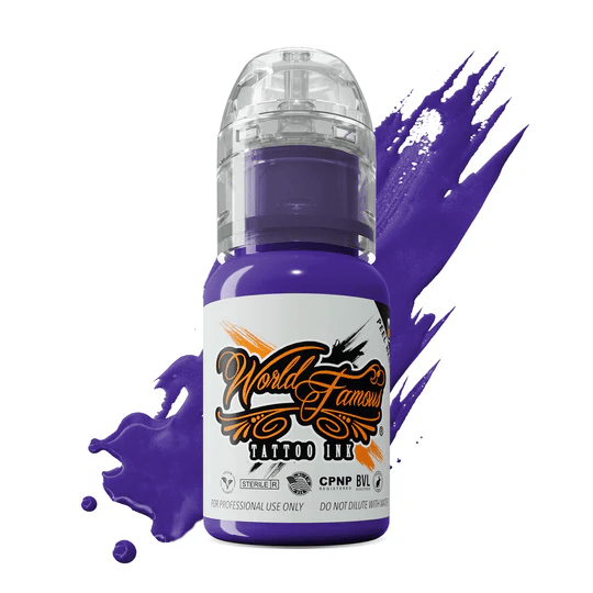Must Haves 12 Bottle Ink Set - World Famous Ink Dövme Boyası - 1/2oz (12 color )