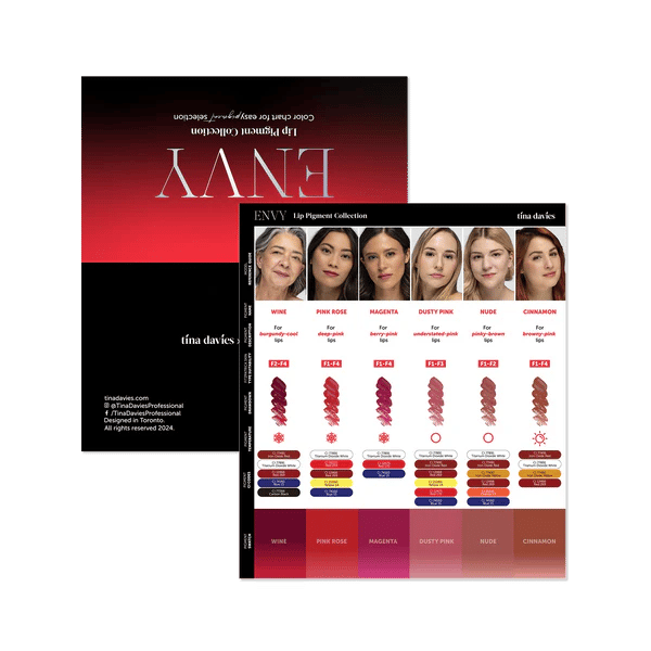 Perma Blend - Tina Davies Collection Envy Lip Collection - 6'lı Kalıcı Makyaj Boya Seti - 15 ml