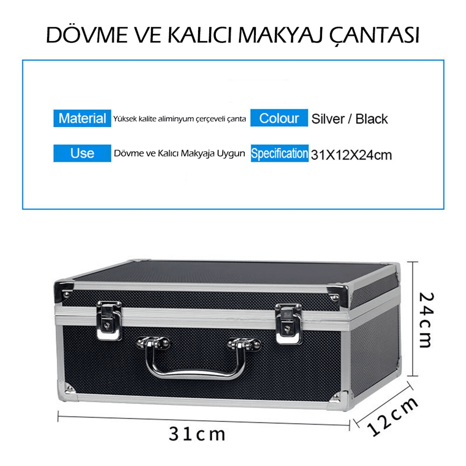 Alüminyum Taşıma Çantası - Siyah