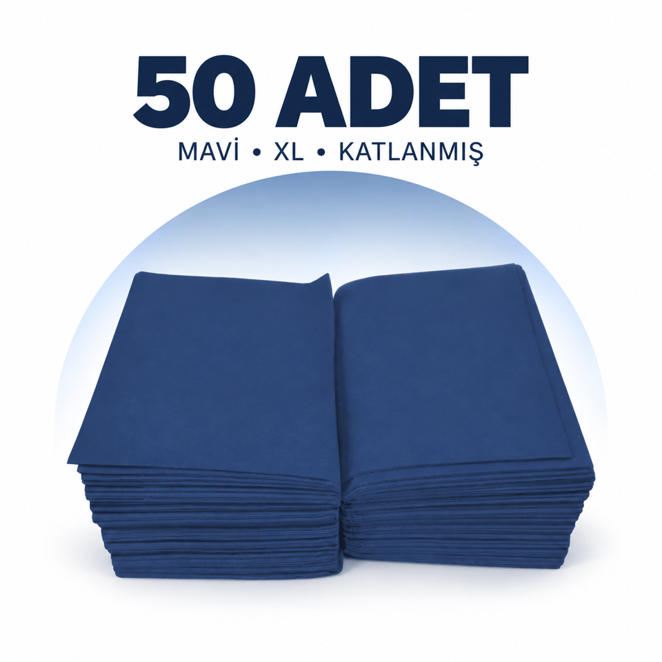 Antibakteriyel Katlanmış Peçete  50'li XL - Mavi