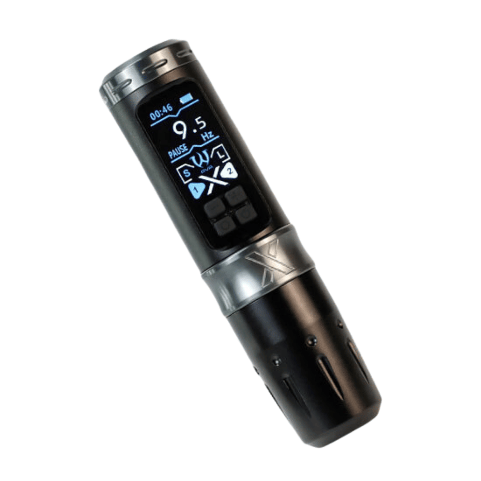 Ava UNI-X Wireless Pen 3.6mm Stroke Grey Kablosuz Dövme Makinesi