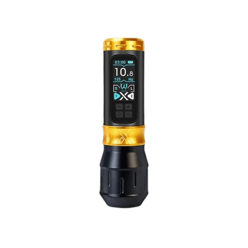 Ava UNI-X Wireless Pen 4.0mm Stroke Gold Kablosuz Dövme Makinesi