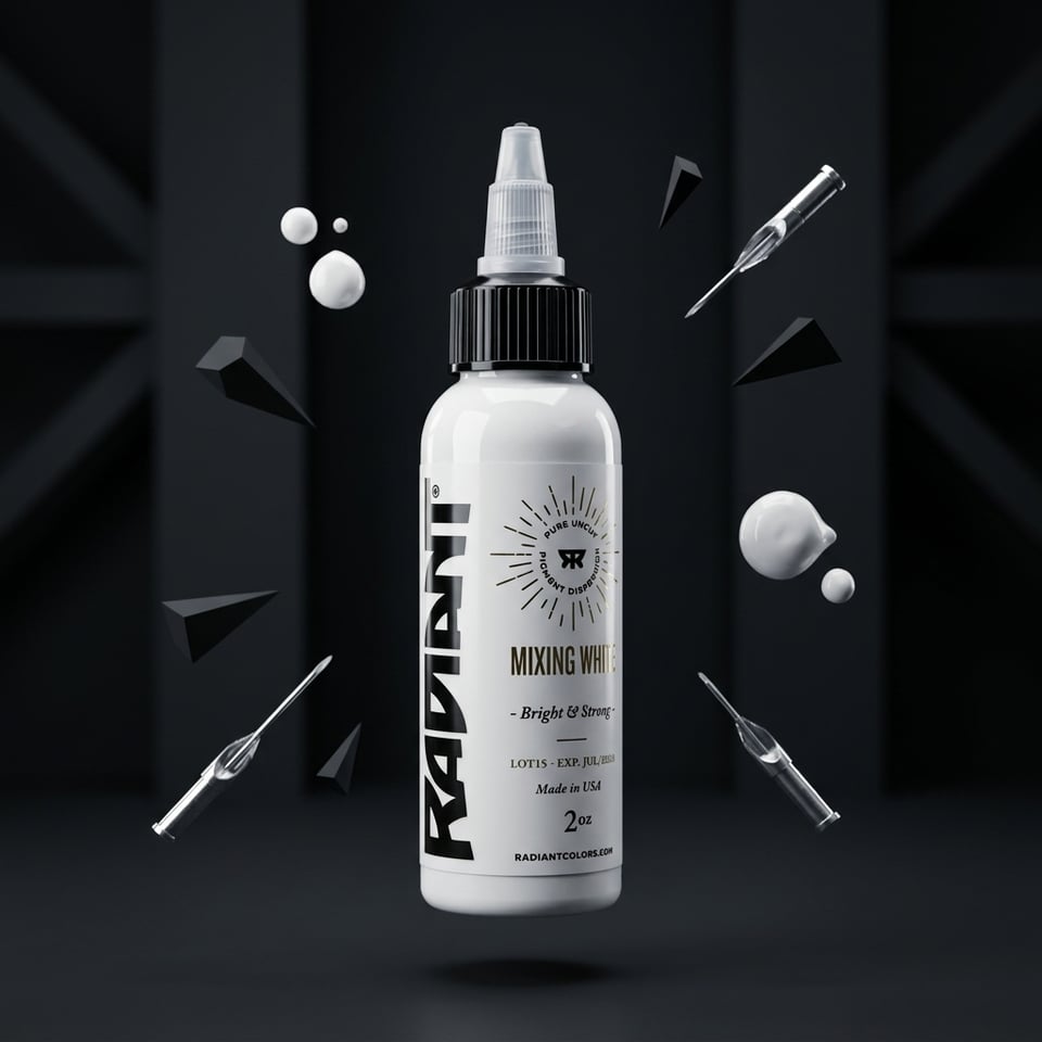 Radiant Colors Mixing White Beyaz Dövme Boyası 2oz - 60ml