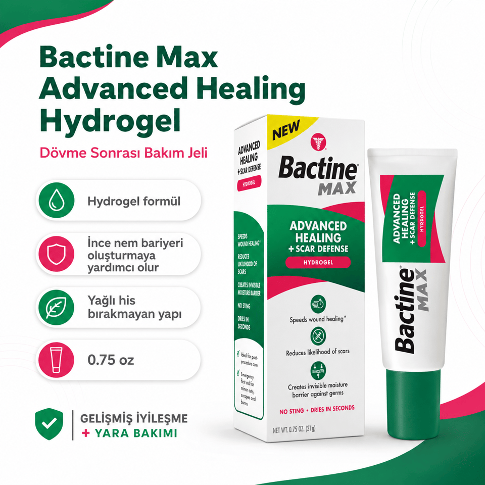 Bactine Max - Advenced Healing Hydrogel Tattoo Aftercare - 0.75oz