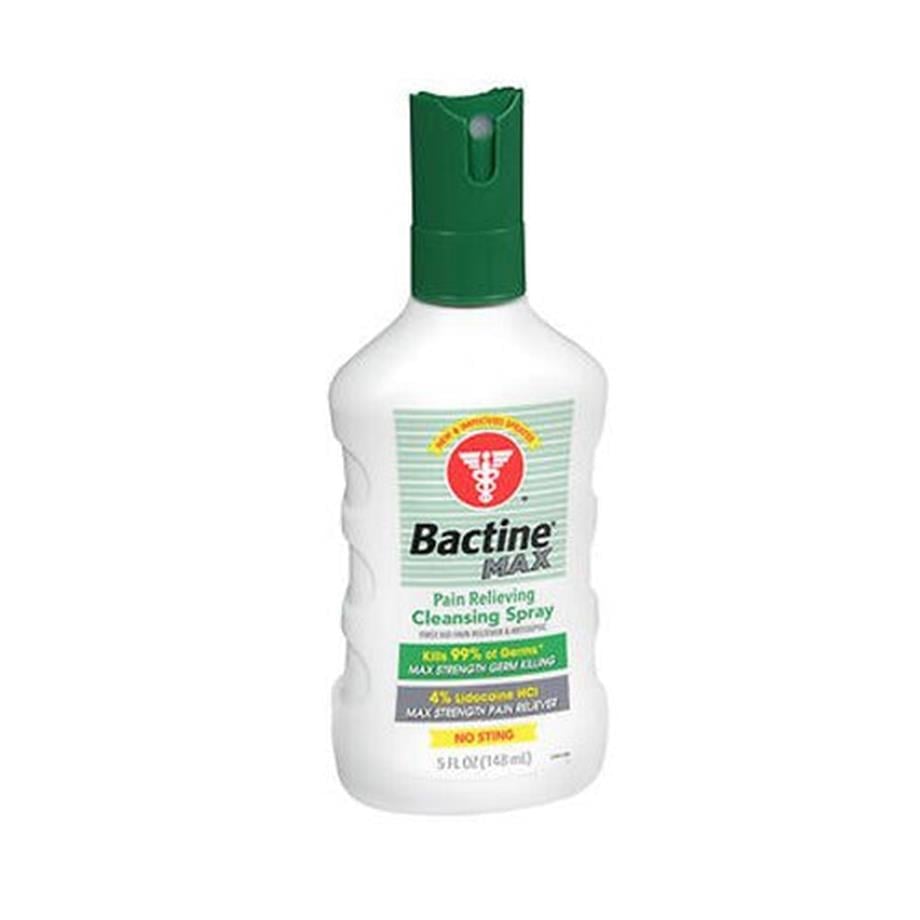 Bactine Max - Anestezik ve Antiseptik Sprey Solüsyon - 5 oz Sprey Şişe