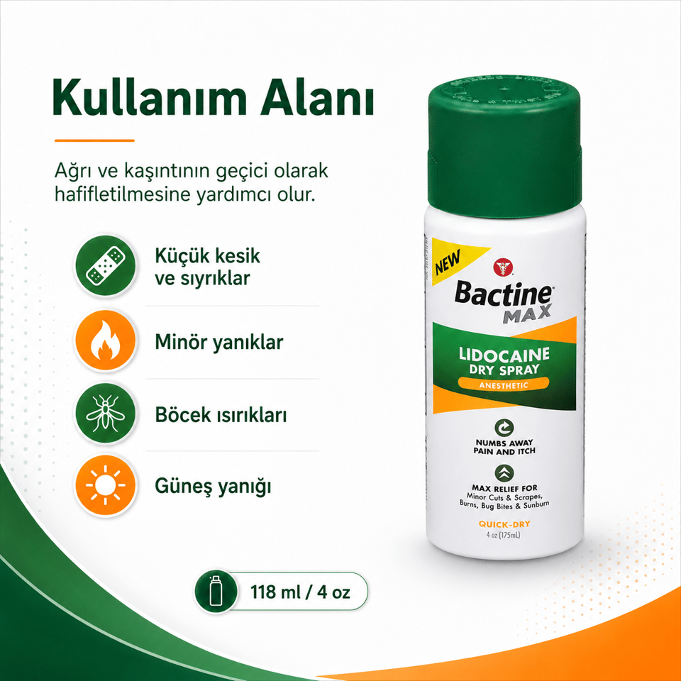Bactine Max - Dry Spray - 4oz