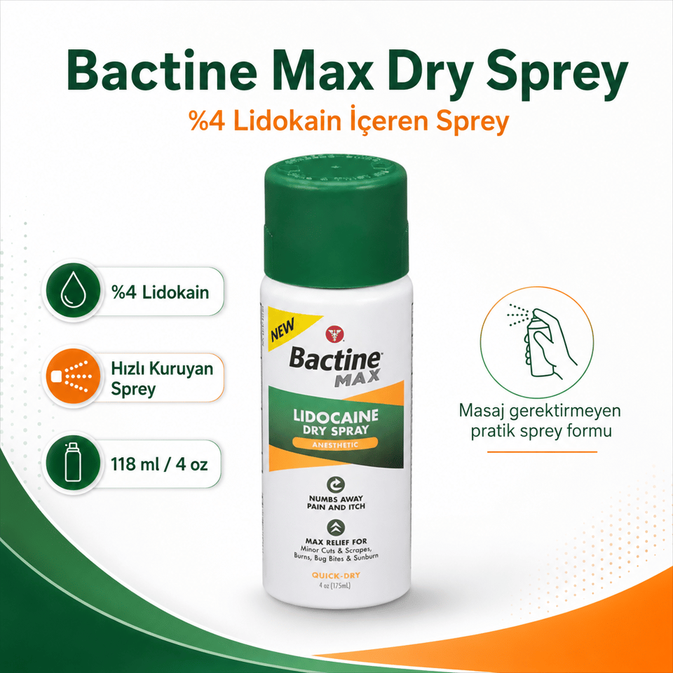 Bactine Max - Dry Spray - 4oz